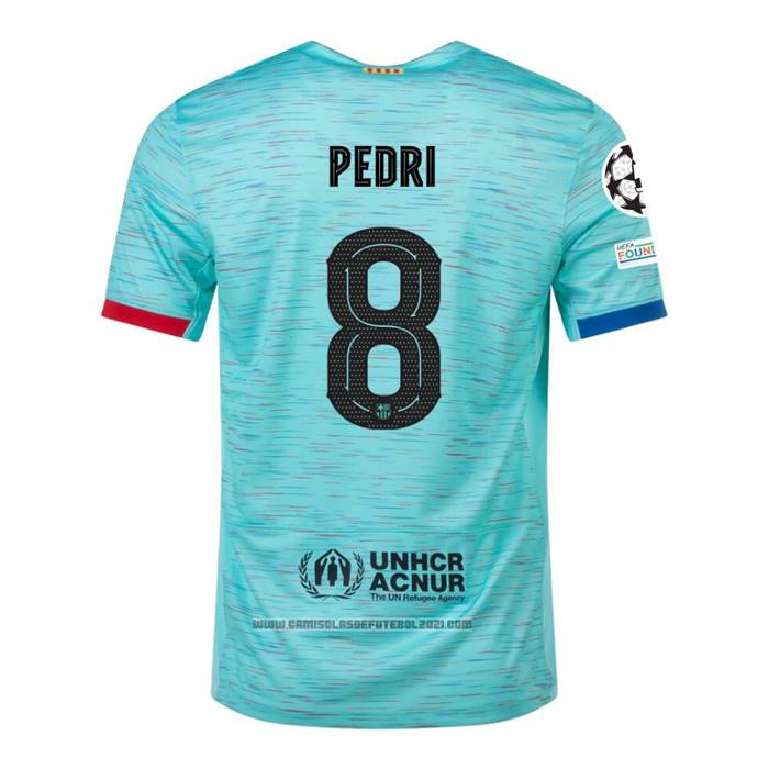Camisola Barcelona Jogador Pedri 3º 2023-2024